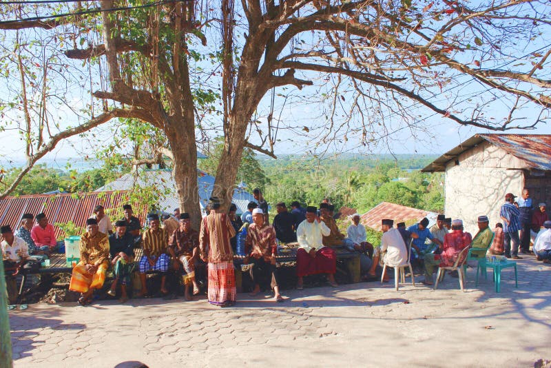Read prayer event in wakatobi island, Indonesia royalty free stock photos Read prayer event in wakatobi island, Indonesia royalty free stock photos