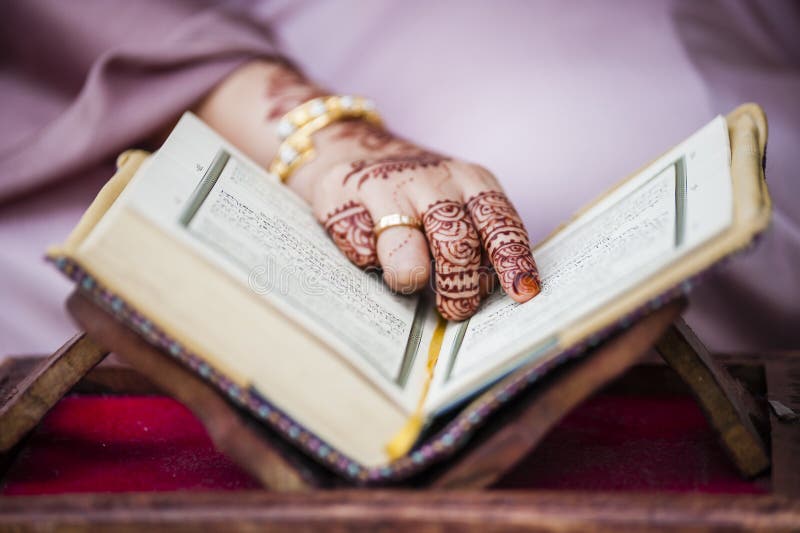 Reading Al Quran stock photo Image of hand rehal 