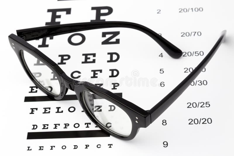 reading glasses with eye chart isolated on white stock image image reading glasses charts