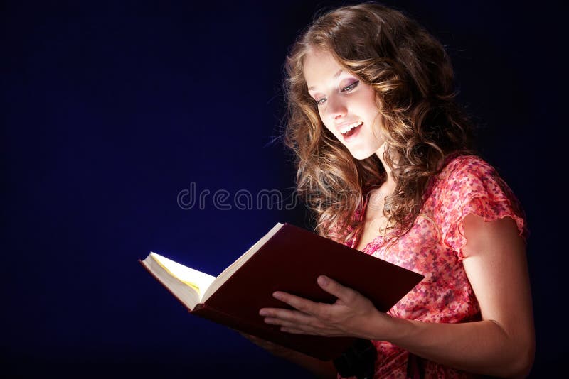 Reading magic book