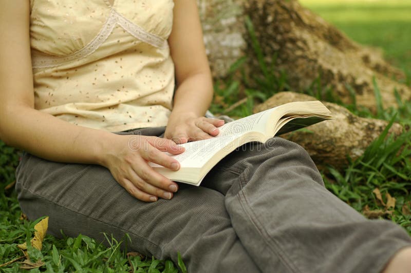 Reading at park