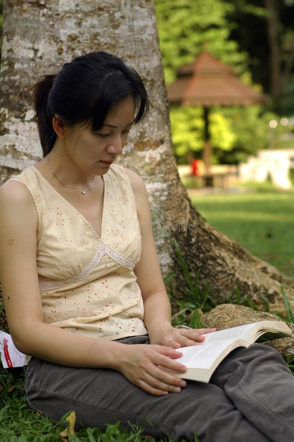 Reading at park