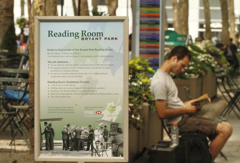 Reading Room in Bryant Park