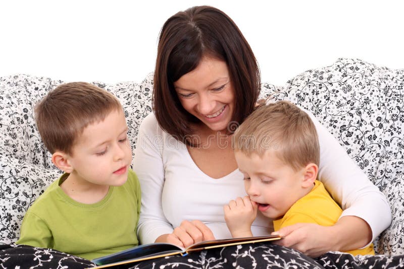Reading together royalty free stock images Reading together royalty free stock images