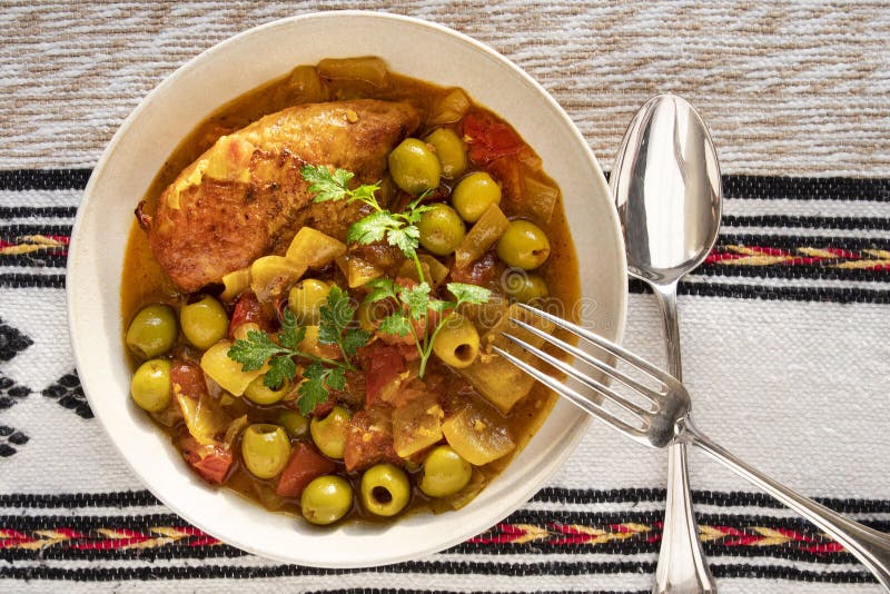 Readymade Mediterranean Dish Stock Photo Image of cooking, maghreb