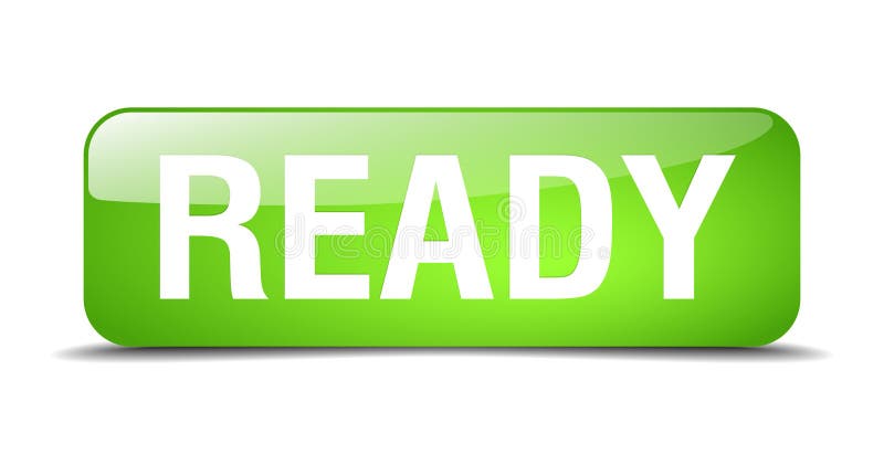 Ready button stock vector. Illustration of template - 119942886