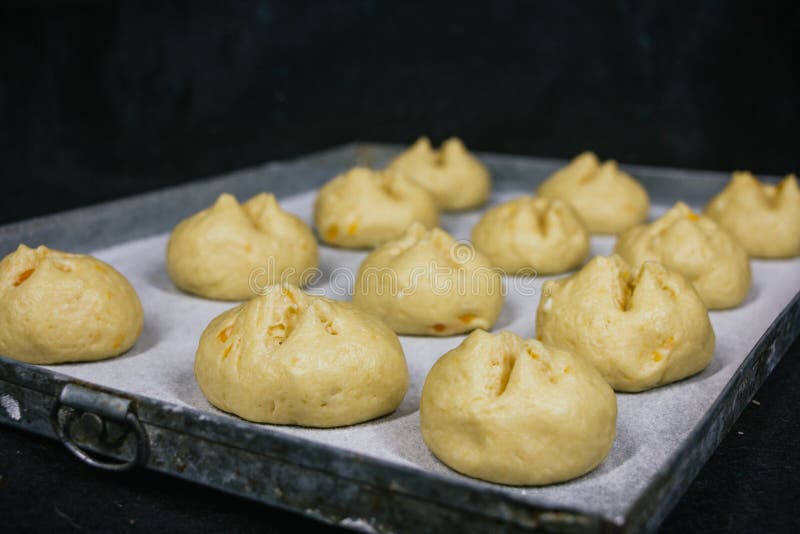 Ready To Bake Bread Dough, Dough Tray Stock Photo Image of natural