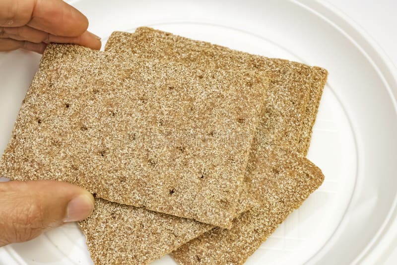 Ready To Eat Crackers with Rye Stock Image Image of lunch, food
