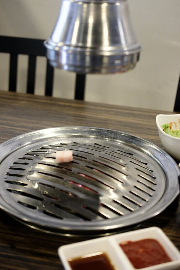 Grilling Stove for Korean Style BBQ Stock Photo - Image of korean, heat