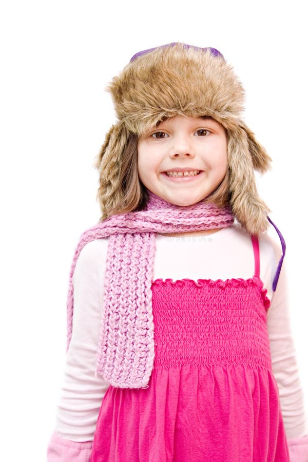 Adorable Little Girl in Winter Clothes Stock Image - Image of beauty ...