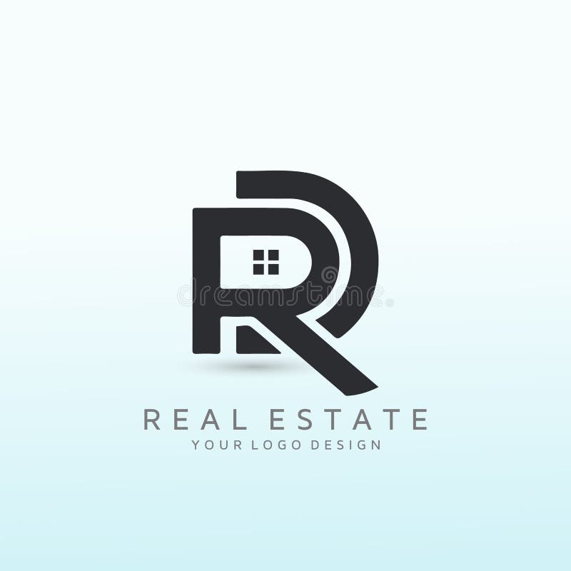 Real Estate Agent Logo to Attract Sophisticated Clientele letter RD