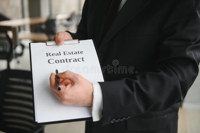Real Estate Agent in Office Stock Photo Image of connection, house
