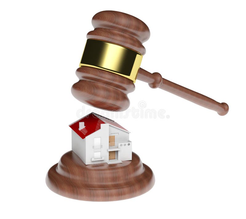 Real estate auction vector illustration