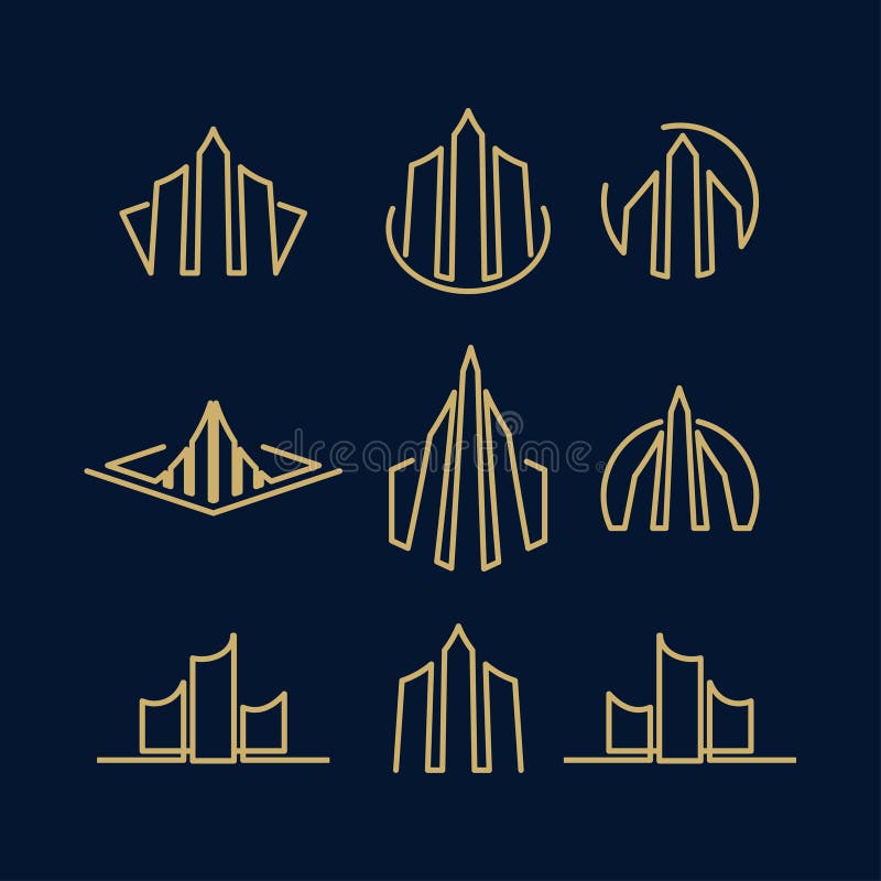 Real Estate Business Logo Template, Building, Property Development, and Construction Logo Vector Design Eps 10 with luxury gold vector illustration Real Estate Business Logo Template, Building, Property Development, and Construction Logo Vector Design Eps 10 with luxury gold vector illustration
