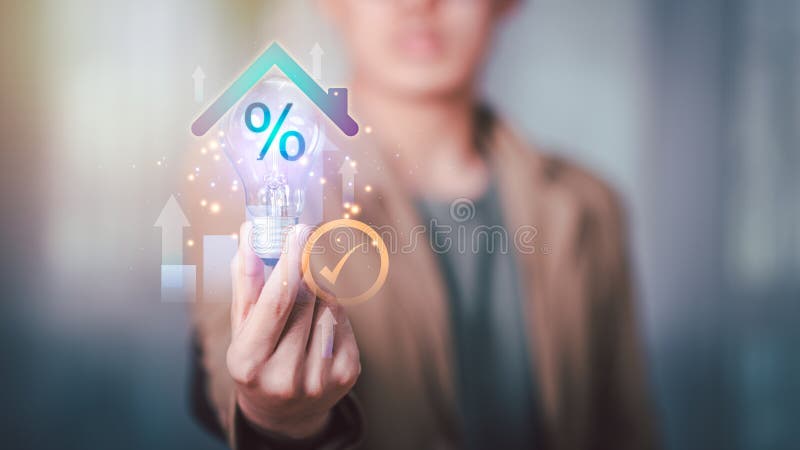 Real estate business , market growth trends ,Investment loan approval ,appraisal of property value ,Home Loan Agreement ,Interest royalty free stock photo