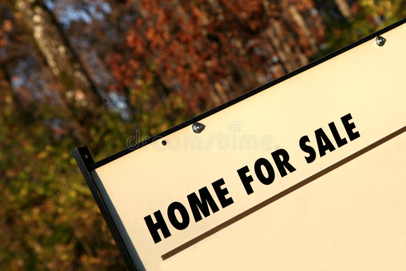 Real estate HOME FOR SALE sign