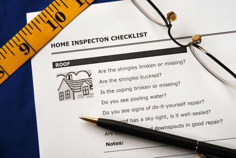 Real Estate Inspection Report Stock Photo Image of house, inspector