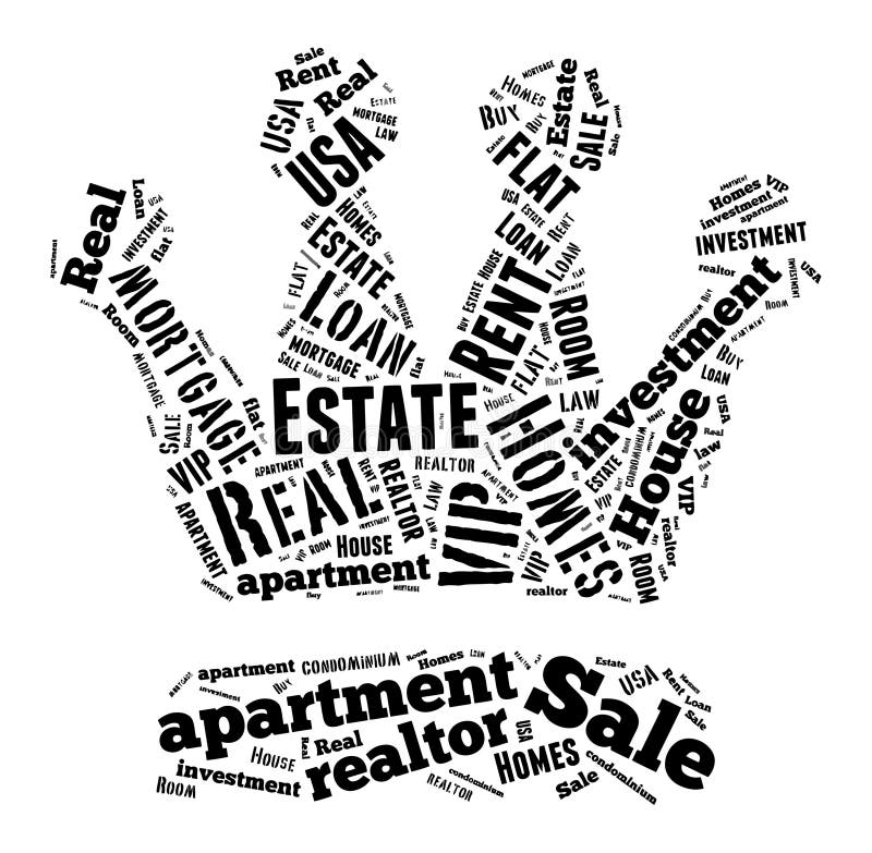 Real Estate Keywords Tag Cloud Vector Illustration Stock Vector Illustration of rent, loan