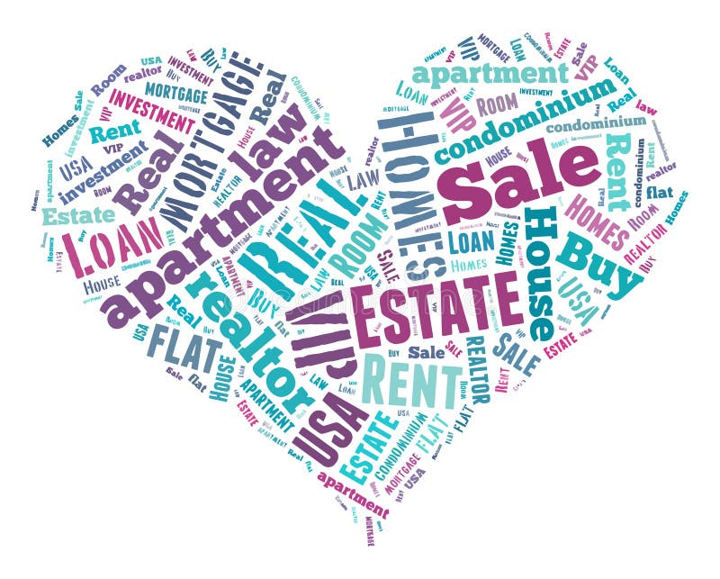 Real Estate Keywords Tag Cloud Vector Illustration Stock Vector Illustration of mortgage