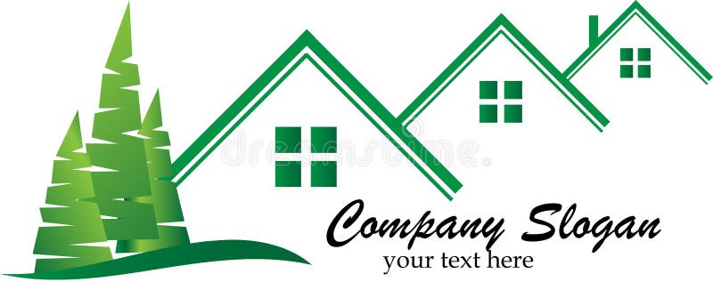 Real estate logo vector illustration