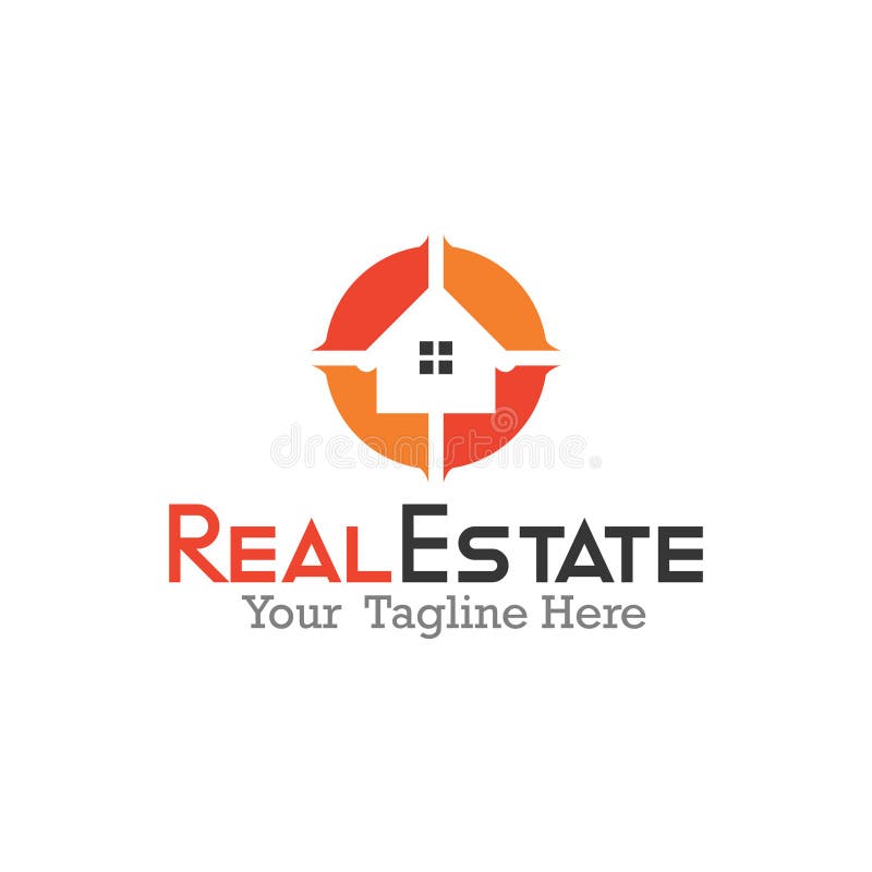 Real Estate Logo Design. stock illustration. Illustration of creative ...