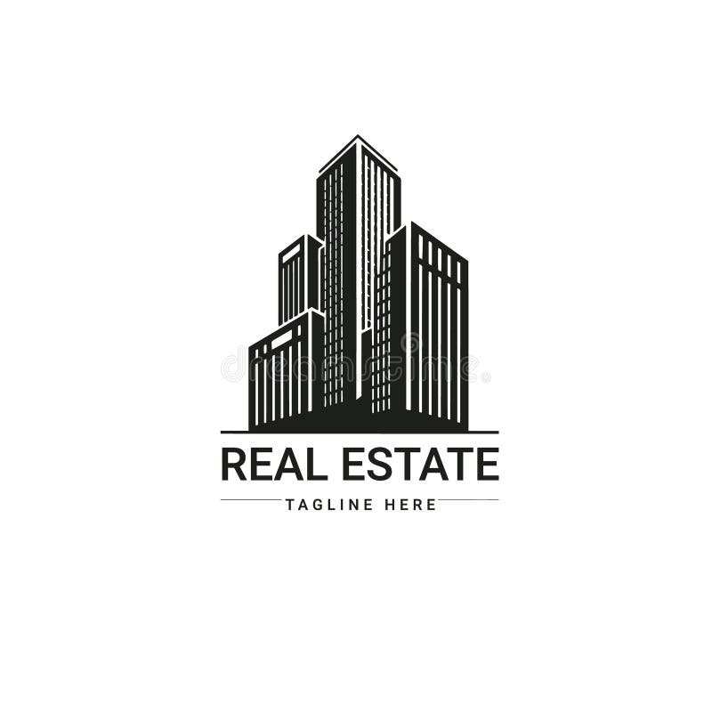 Real Estate Logo Design Template Stock Vector - Illustration of