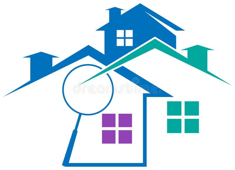 Line art isolated real estate logo. Logo comparison vectors