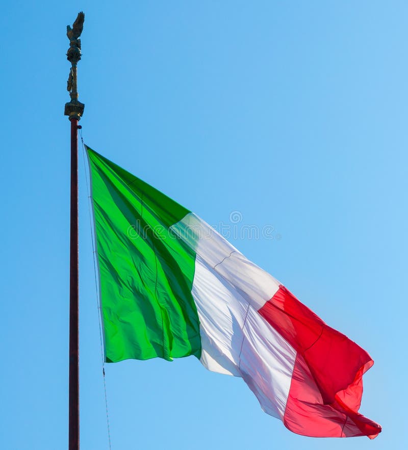 Real Italian Flag royalty free stock images