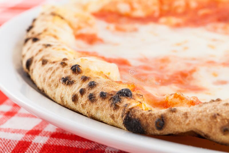 Real Italian Pizza Diavola stock images