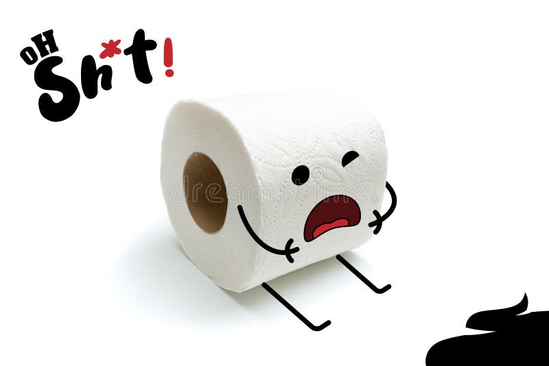 funny toilet paper cartoon