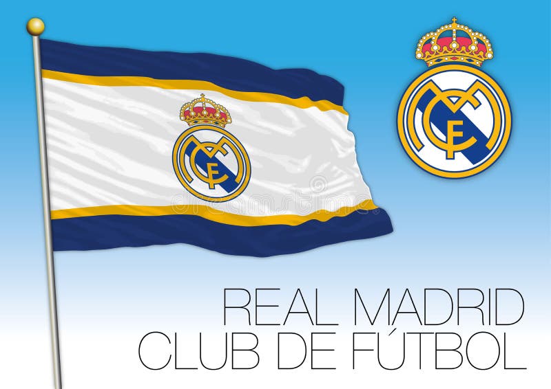 Real Madrid Football Club Flag and Crest, Spain 2018 Editorial Stock Image  - Illustration of monaco, club: 115699759