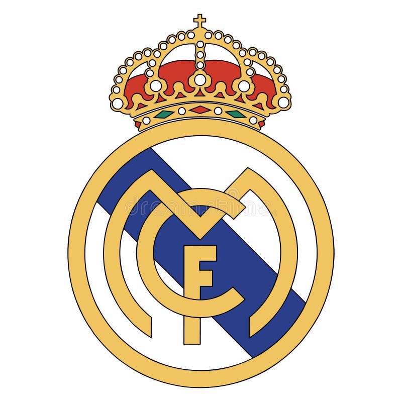 Real Madrid logo icon editorial stock image. Illustration of ...