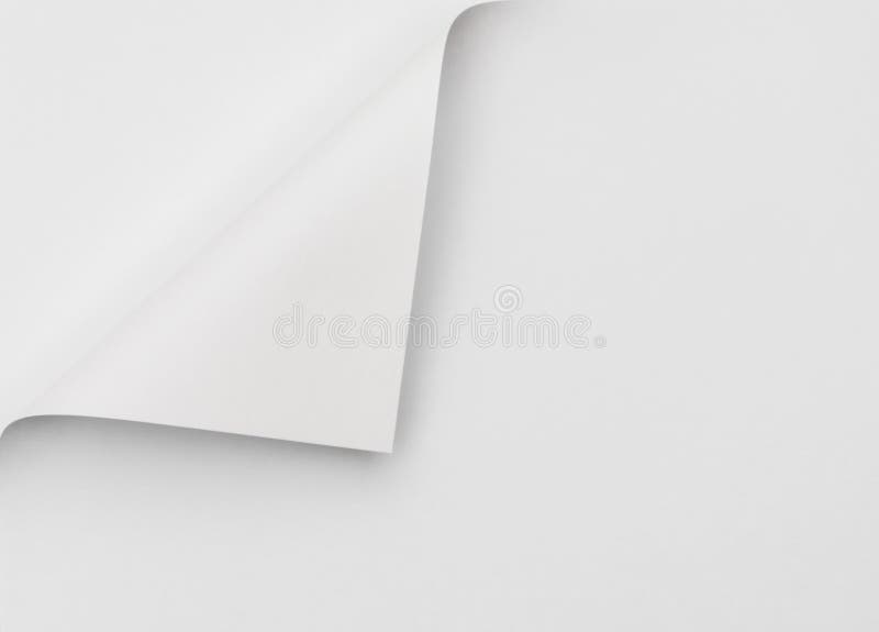 .Real Paper Corner Fold stock photo. Image of blank, curled 70294648