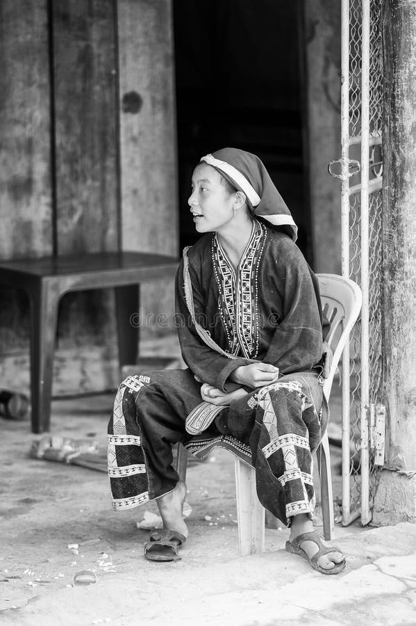 Real People In Vietnam In Black And White Editorial Image Image Of