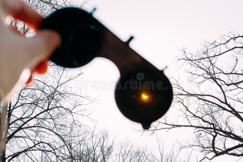 Real Solar Eclipse On March 20, 2015. Moon