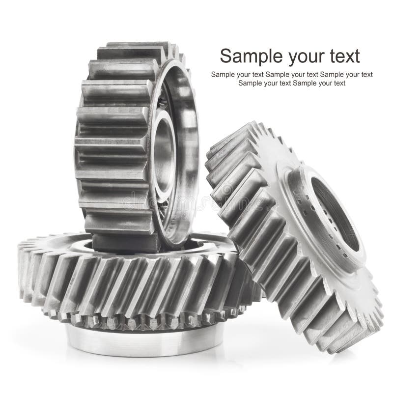 Real stainless steel gears stock image. Image of alternator 33727021