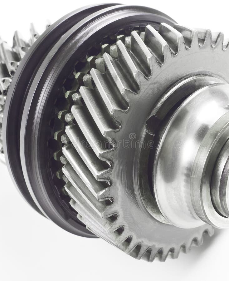Real stainless steel gears stock image. Image of powerful 49416409