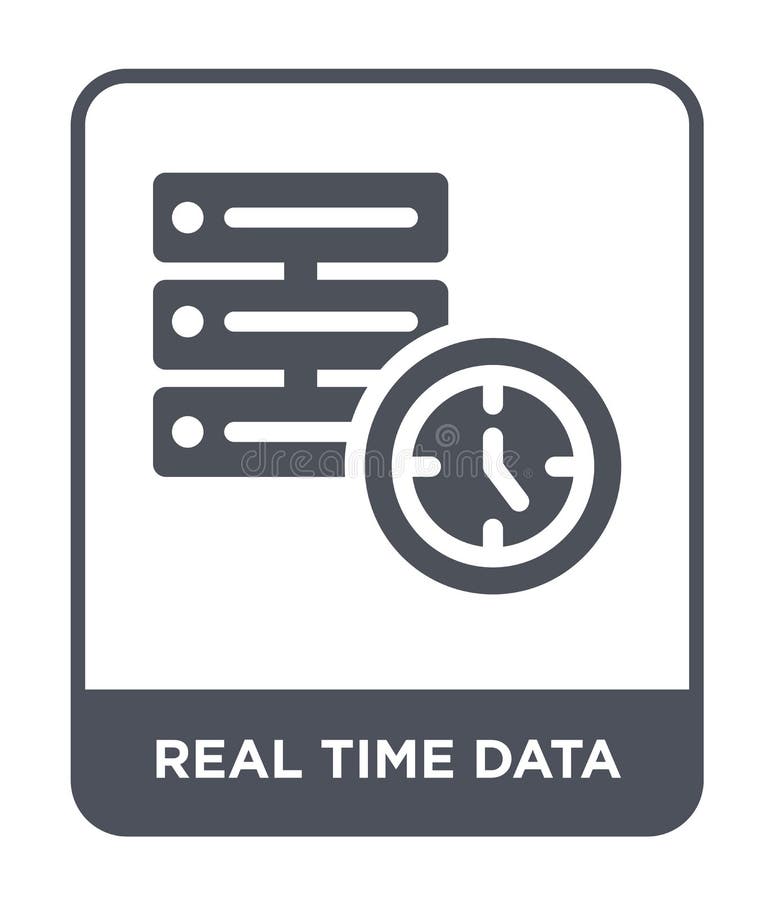Real Time Data Icon In Trendy Design Style Real Time Data Icon Isolated On White Background Real Time Data Vector Icon Simple Stock Vector Illustration Of Filled Realtime