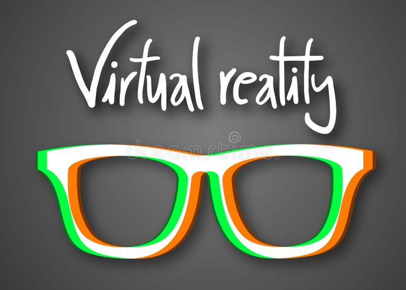 Realidade virtual ilustração do vetor Realidade virtual ilustração do vetor