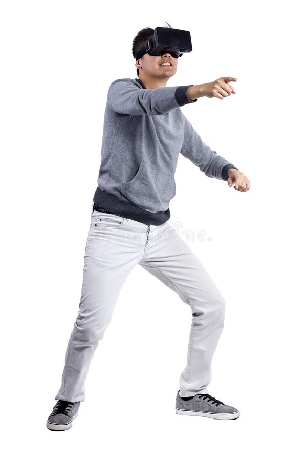 Realidade virtual interativa imagens de stock Realidade virtual interativa imagens de stock