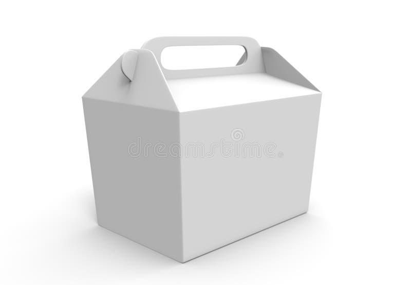 Realista llévese la mofa de la caja de la comida instalada aislada en el fondo blanco 3d rinden el ejemplo La cartulina blanca en libre illustration Realista llévese la mofa de la caja de la comida instalada aislada en el fondo blanco 3d rinden el ejemplo La cartulina blanca en libre illustration