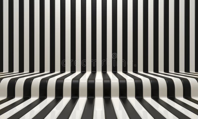 Realistic Abstract Geometric Background with Black and Yellow Convergence  Stripes. 3d Rendering Stock Illustration - Illustration of abstract,  convex: 214414617