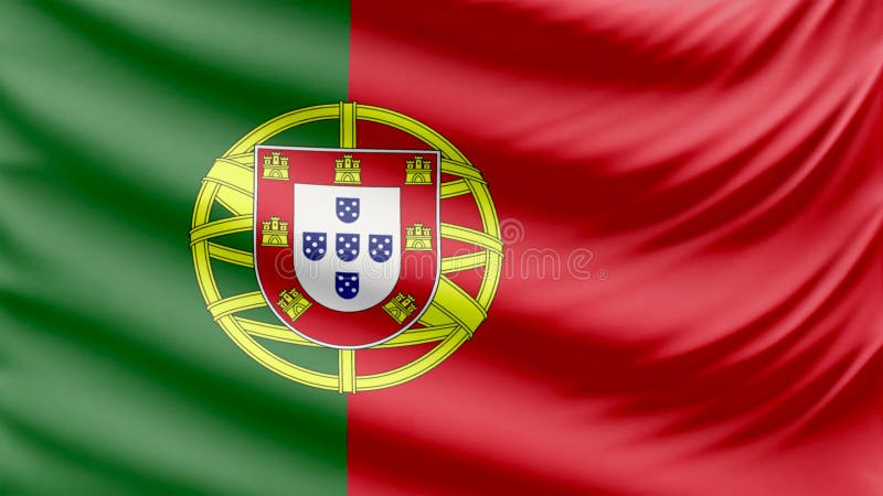 Realistic Beautiful Portugal Flag 4k