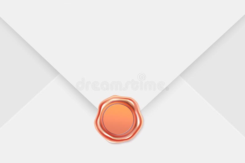 Realistic Black Envelopes with a Stamp on a Light Background. Stock