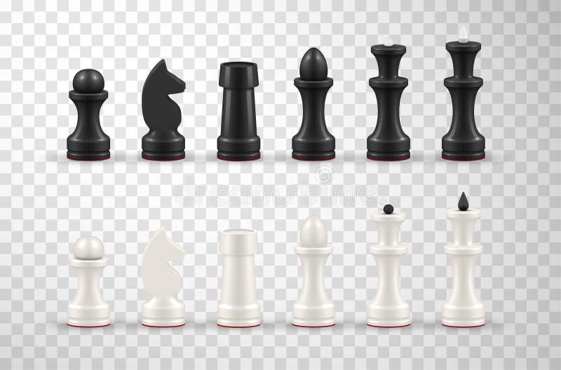 Chess piece name set stock vector. Illustration of flat - 100792310