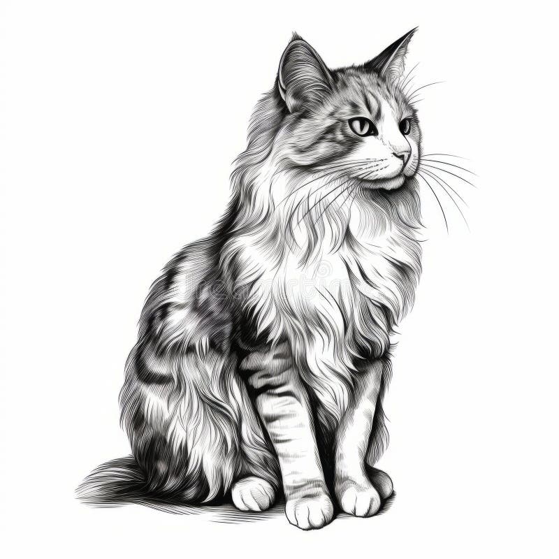 Hand Drawing Cat. Sketch Kitten, Kitty Top View Royalty Free SVG, Cliparts,  Vectors, and Stock Illustration. Image 144752620.
