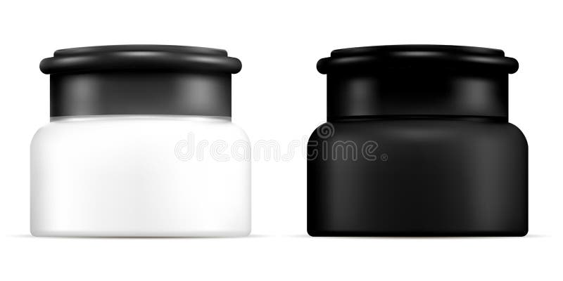 Download Realistic Black And White Cosmetic Jar Mockup Set Stock Vector Illustration Of Butter Mock 166994312