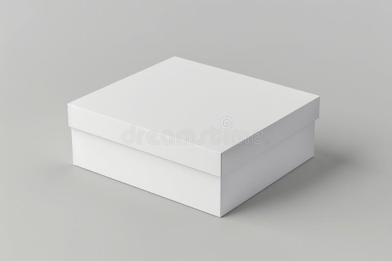 Realistic Blank White Cardboard Gift Box and Delivery Box Mockup ...