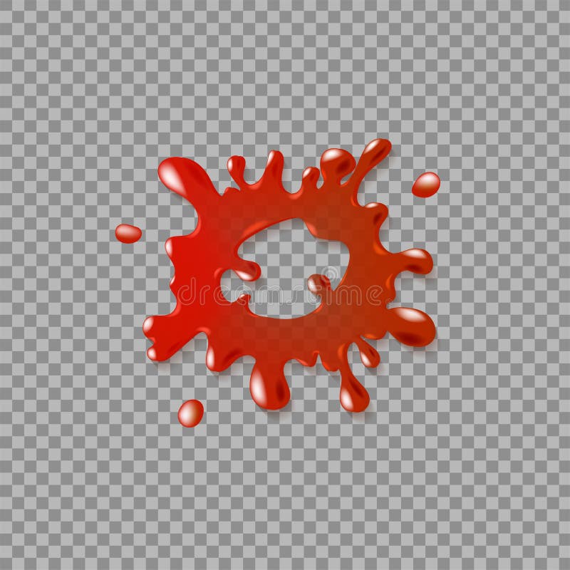 Realistic blood spatter stock vector. Illustration of dribble - 210876309