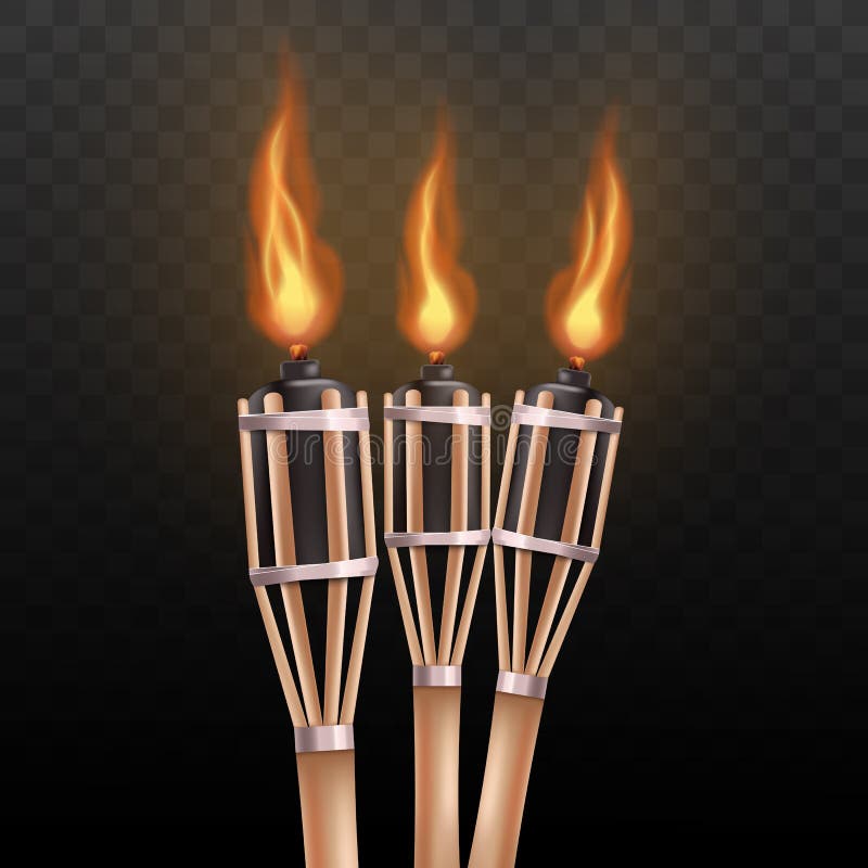 Bamboo Torch Clipart